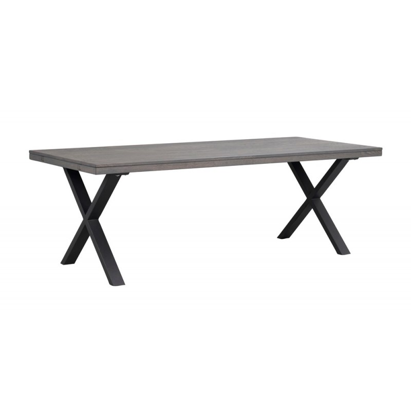 RO Brooklyn Extending Dining Table X 220x95 Dark Brown/Black